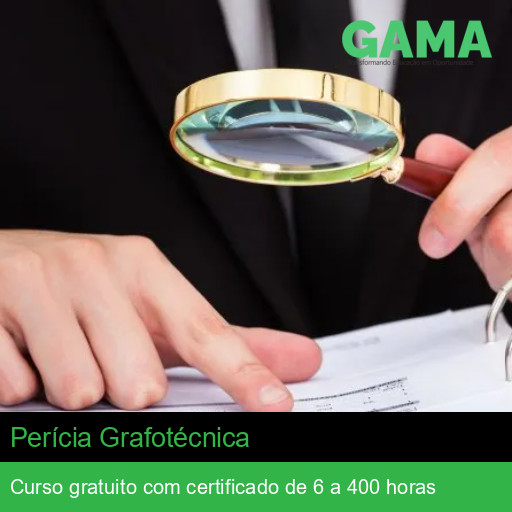 Curso Grátis de Perícia Grafotécnica com Certificado | Gama Cursos